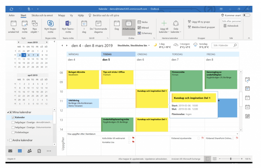 Vem styr din vardag? Installera Kalendern i Outlook - TriaTech IT AB